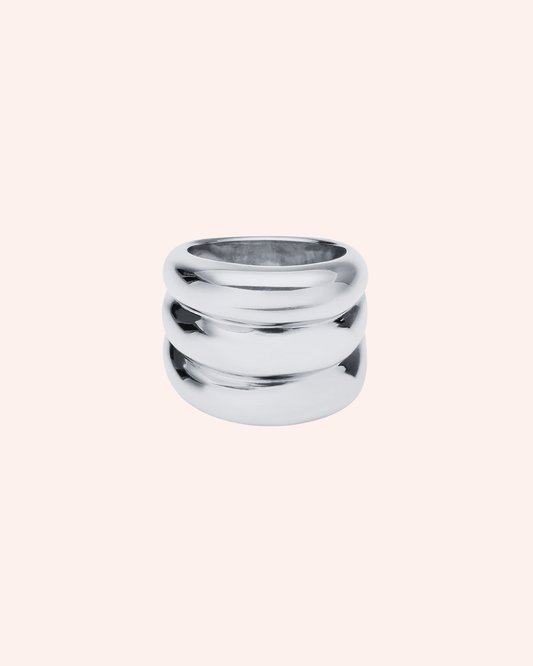 ANILLO TRIPLE PLATA
