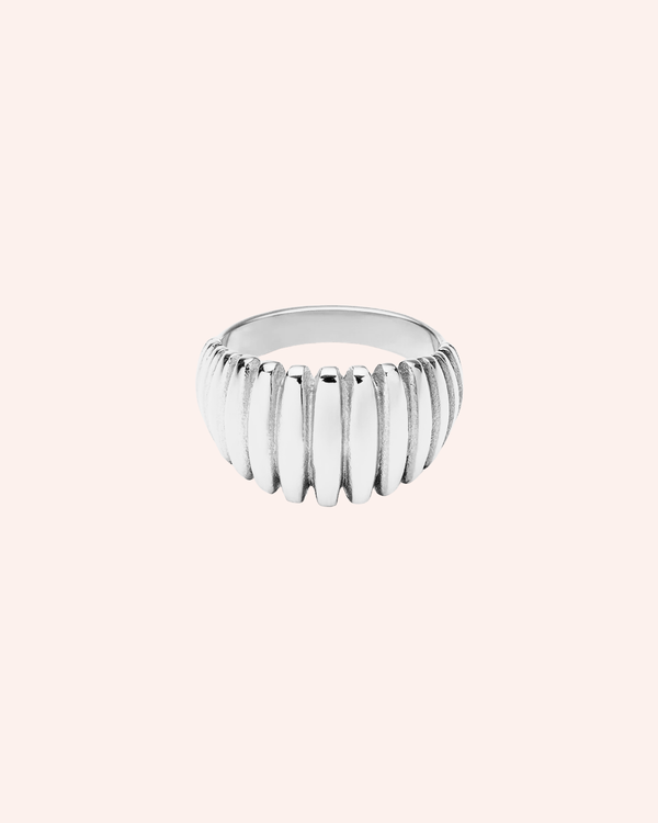 ANILLO STRIPES PLATA