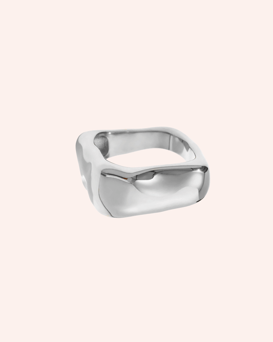 ANILLO SQUARE PLATA