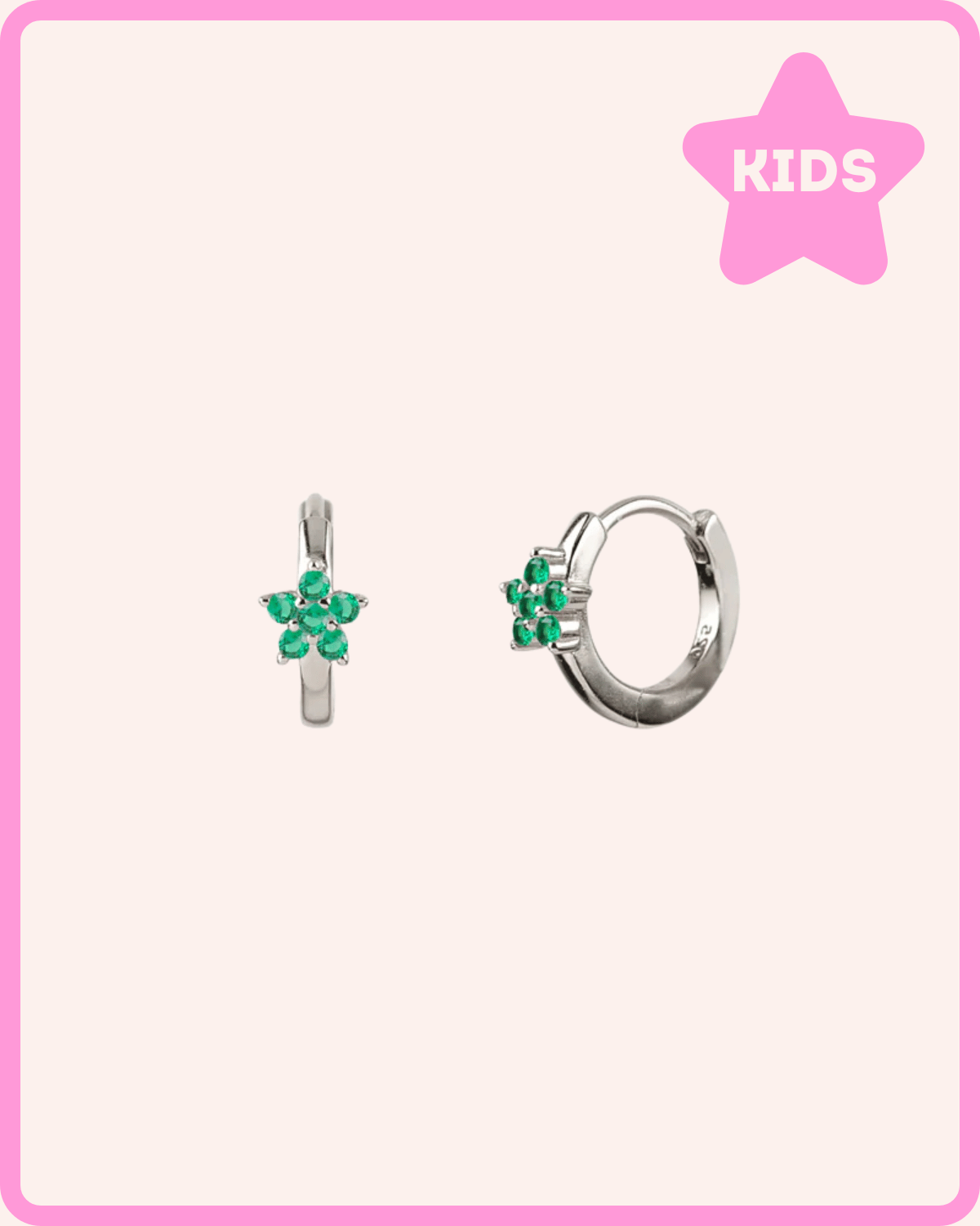 PENDIENTES AROS JULIA GREEN PLATA