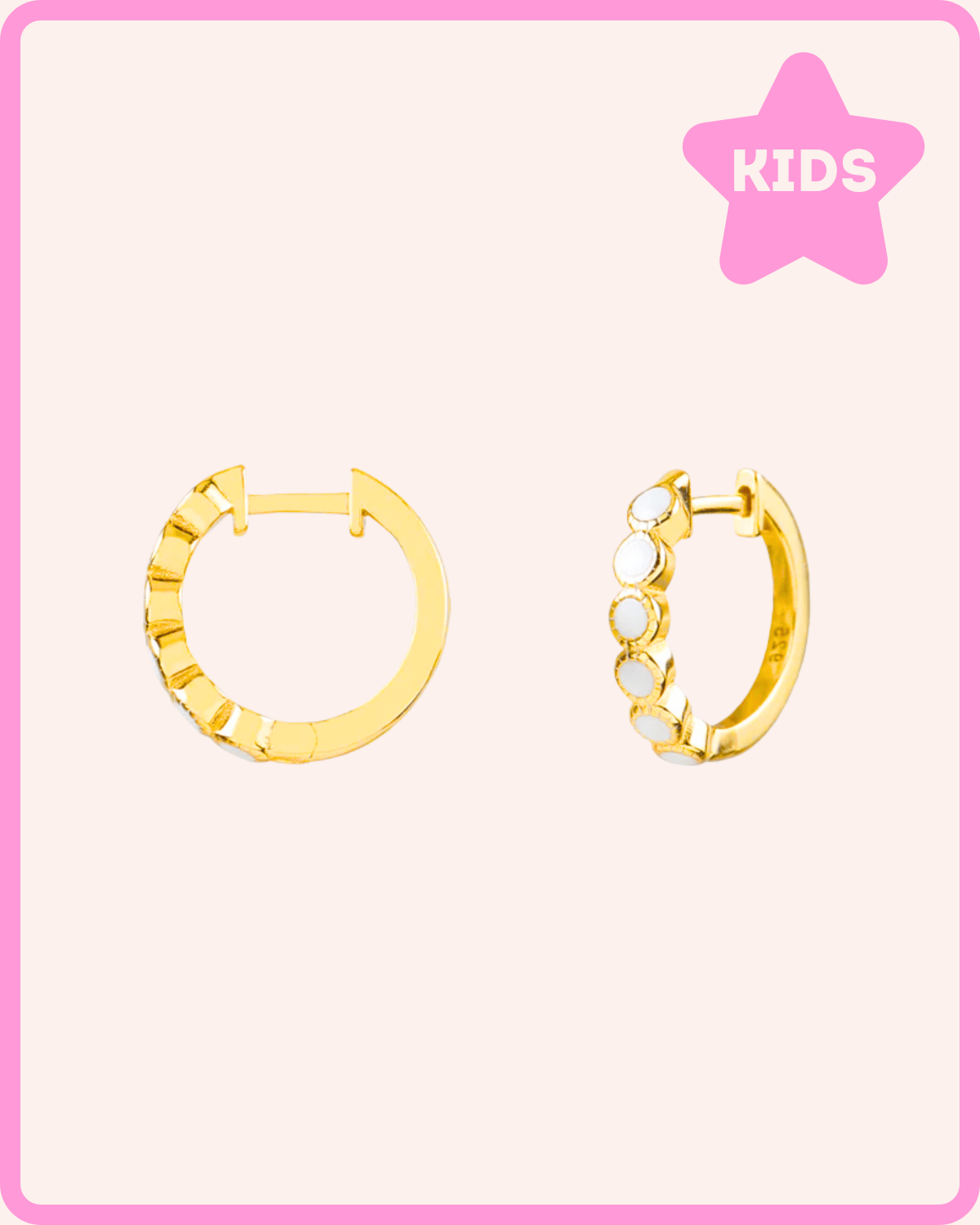 PENDIENTES AROS CLARA WHITE ORO