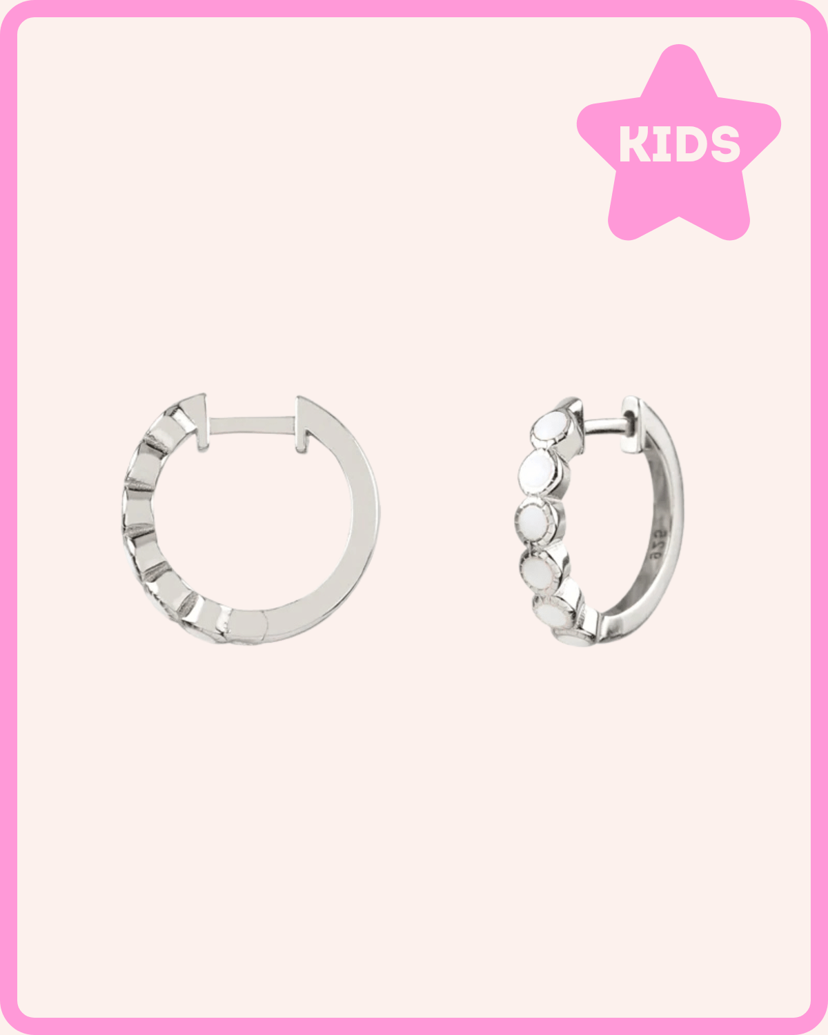 PENDIENTES AROS CLARA WHITE PLATA