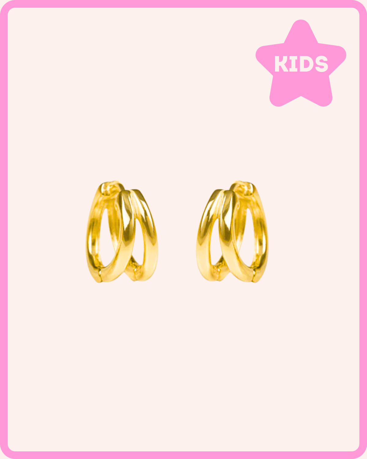 PENDIENTES AROS DOUBLE ORO