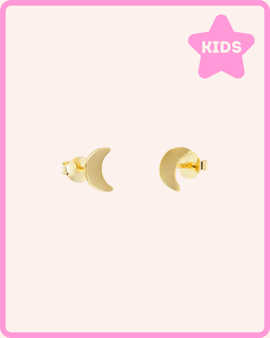 PENDIENTES LUNA ORO