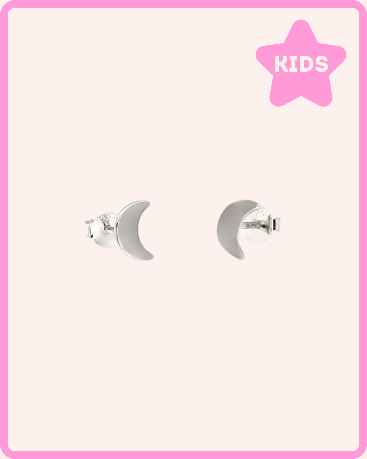 PENDIENTES LUNA PLATA