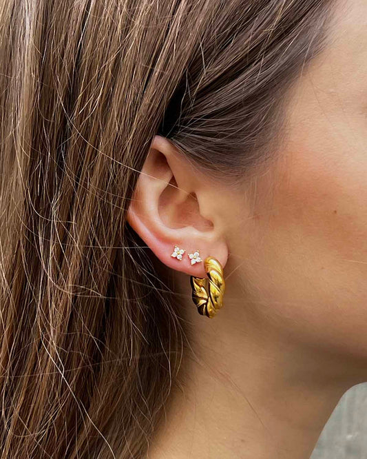 PENDIENTES AROS BRAID