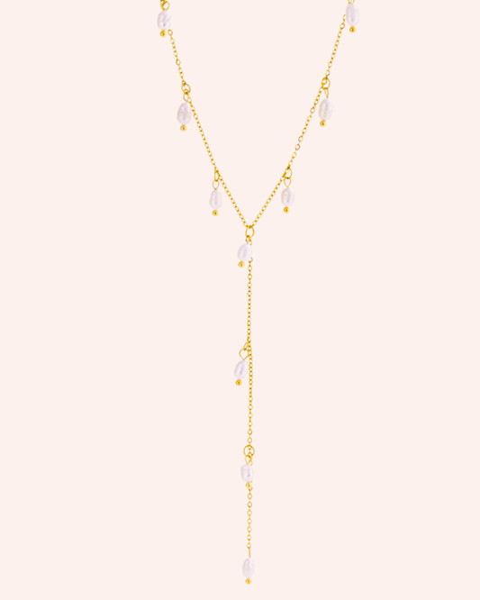 COLLAR LONG MULTI PEARL