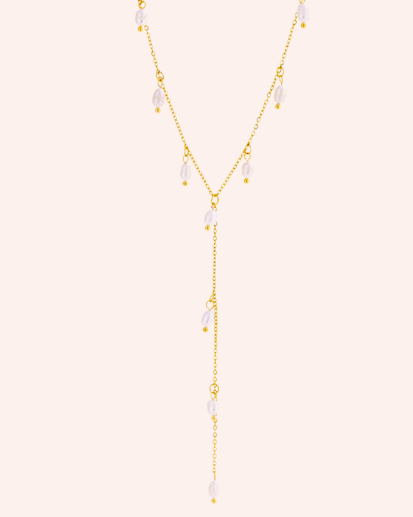COLLAR LONG MULTI PEARL