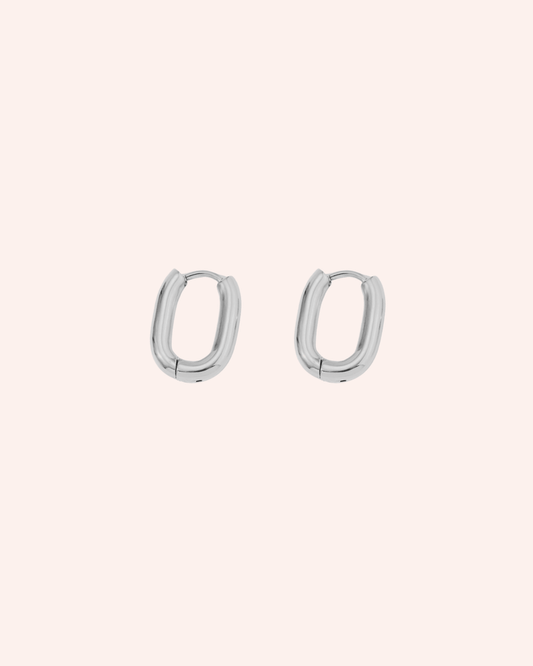 PENDIENTES SQUARE BASIC PLATA