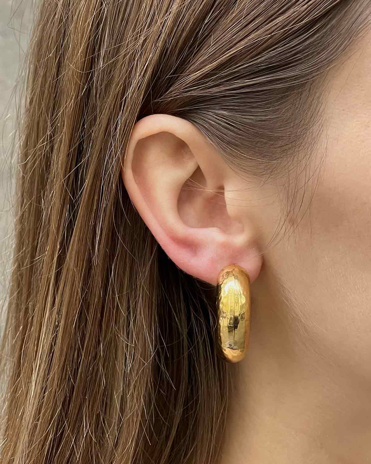 PENDIENTES AROS HAMMERED
