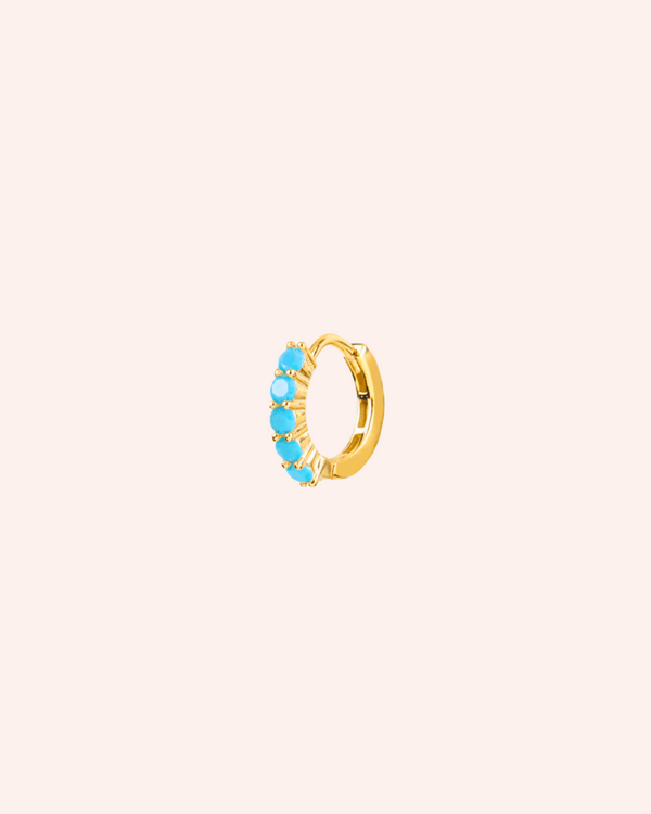 PENDIENTE ICE CLAUDIA TURQUOISE