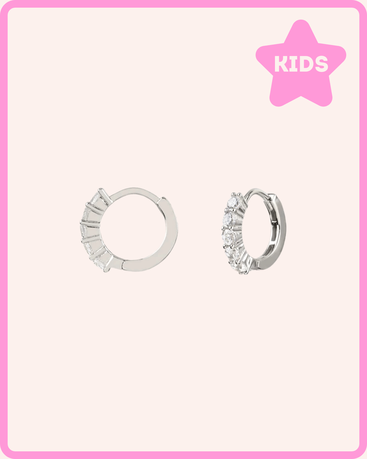 PENDIENTES AROS DIAMOND PLATA