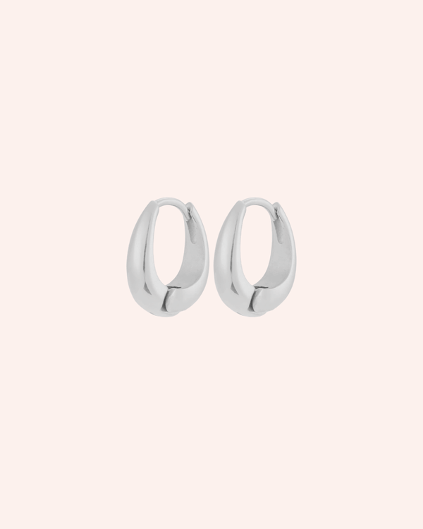 PENDIENTES SQUARE THICK PLATA