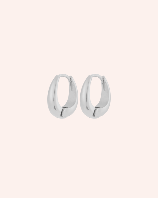 PENDIENTES SQUARE THICK PLATA