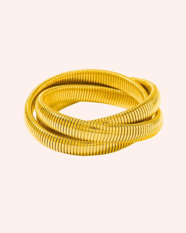 PULSERA CLAUDIA TRIPLE ORO