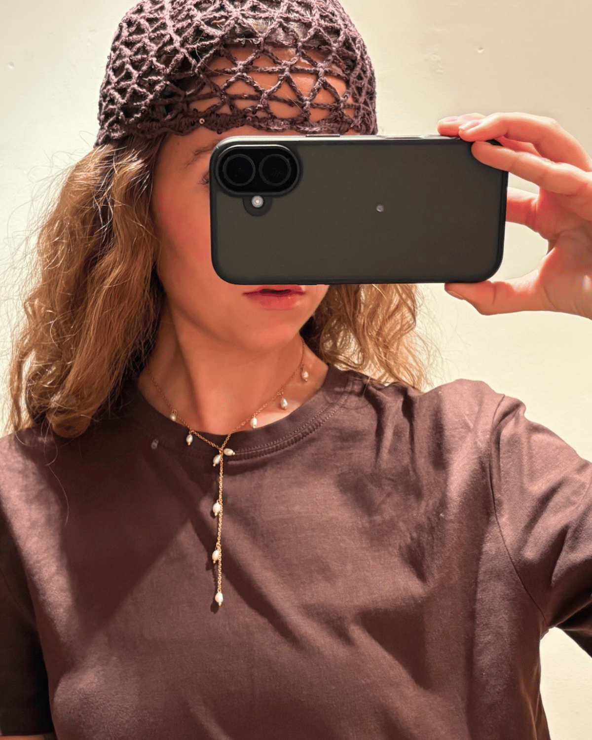 COLLAR LONG MULTI PEARL