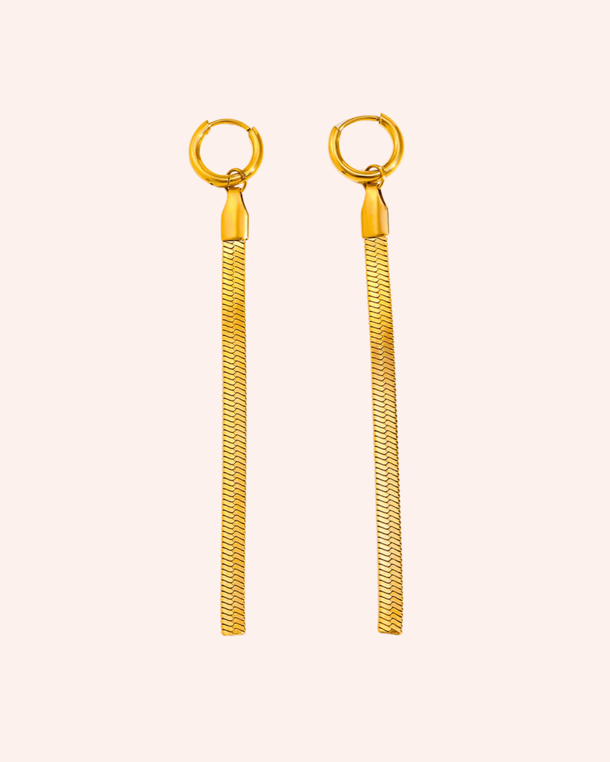 PENDIENTES CADENA ORO