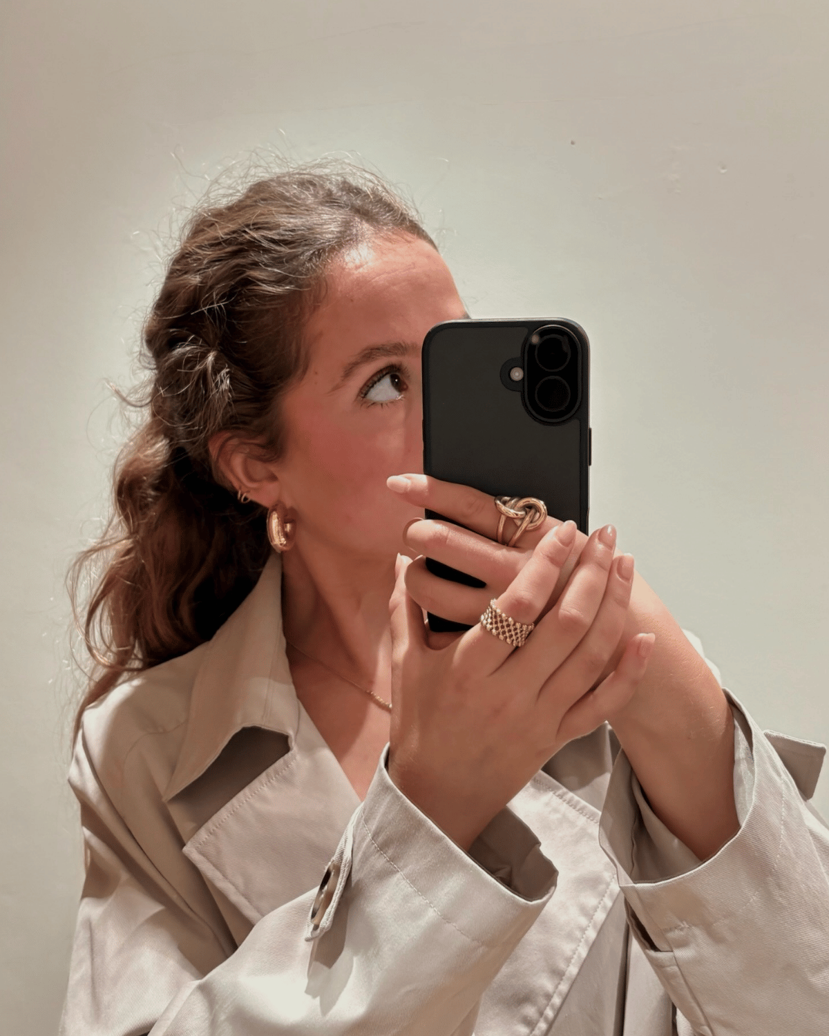 PENDIENTES AROS HAMMERED