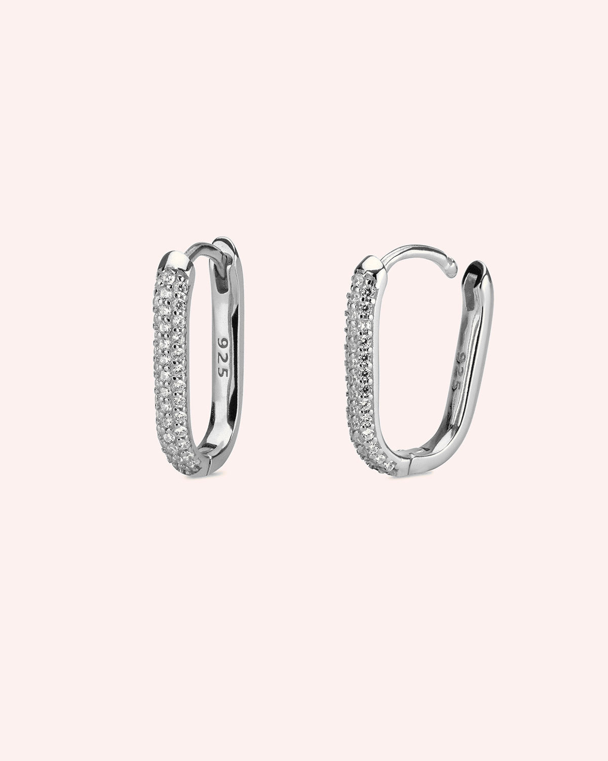 PENDIENTES SQUARE ZIRCON PLATA