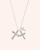 COLLAR CROSSES PLATA