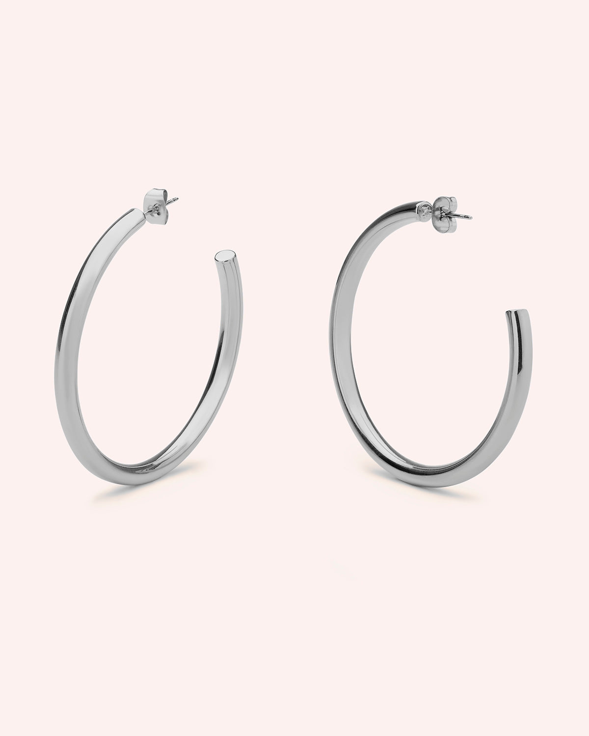 PENDIENTES AROS COSI 50MM PLATA