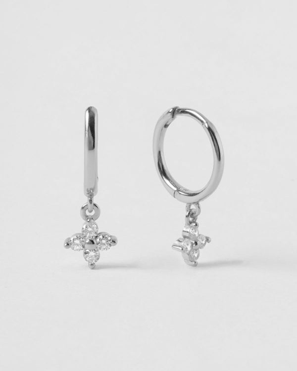 PENDIENTES LIS WHITE PLATA