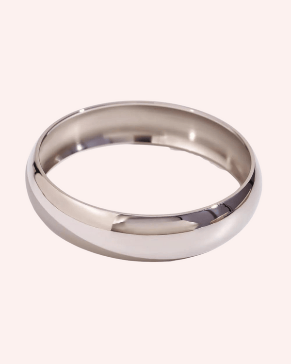 PULSERA ROUND M PLATA